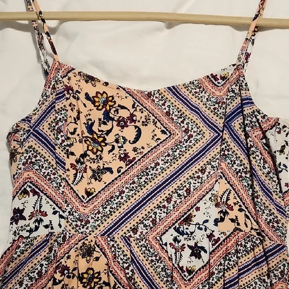 H&M Peach Patterned Mini Dress - Picture 2 of 7